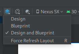 Android Studio Design and Blueprint