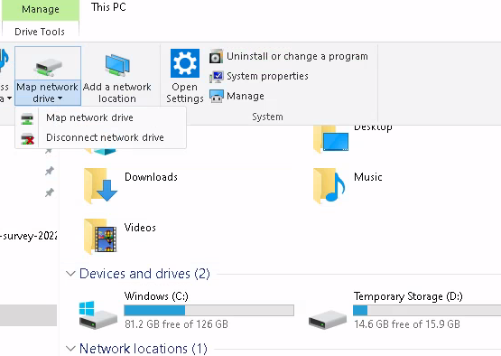 Azure Windows VM File Share Map Network Drive
