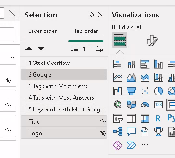 Power BI Visual Tab Order