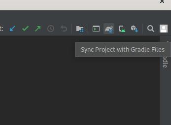 Sync project with gradle files icon